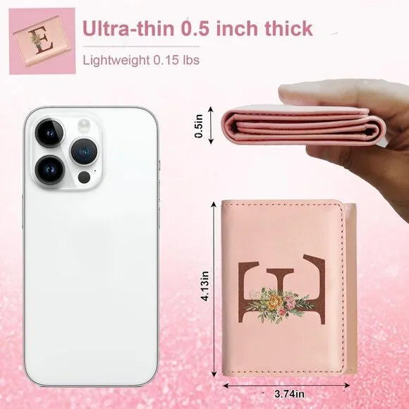 Girls Women Leather Card Wallet Small Purse Cute Mini Pocket Holder Gift - Picture 4 of 7